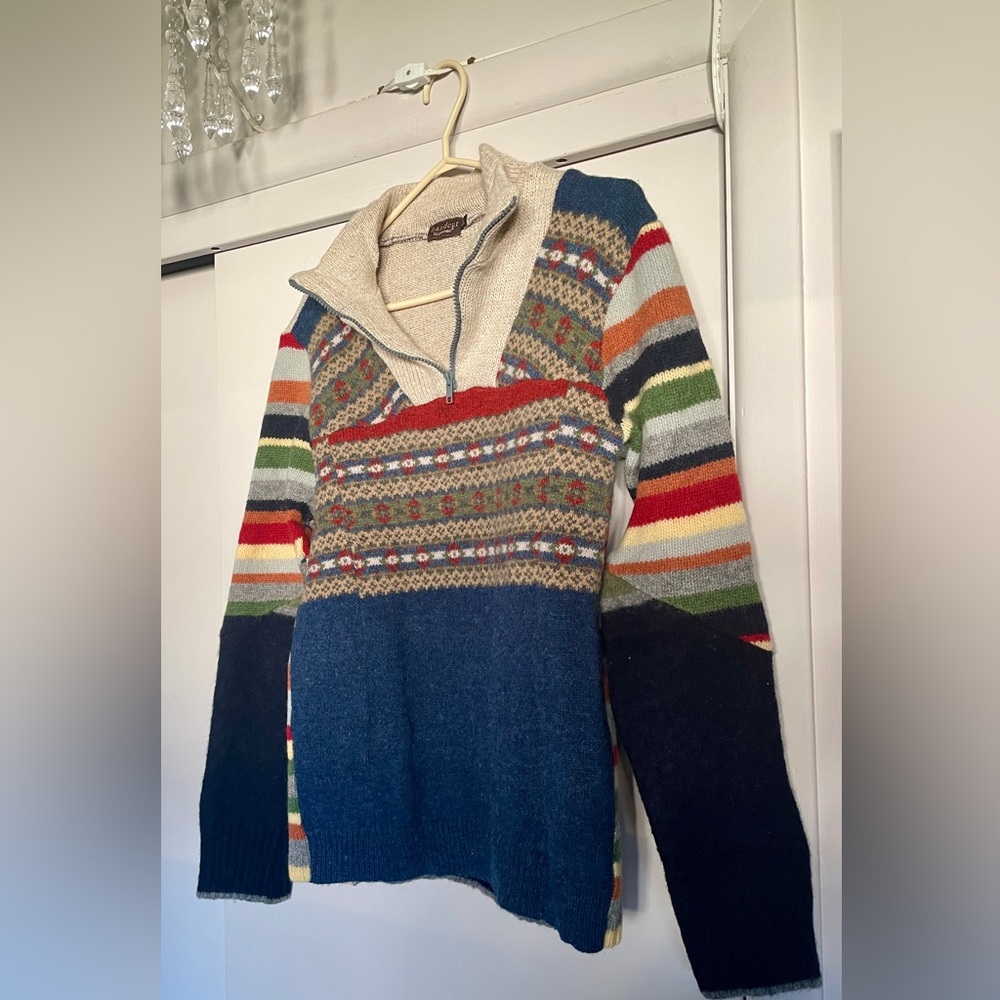 ‘Handcut’ sweater by Preloved (EUC), size small